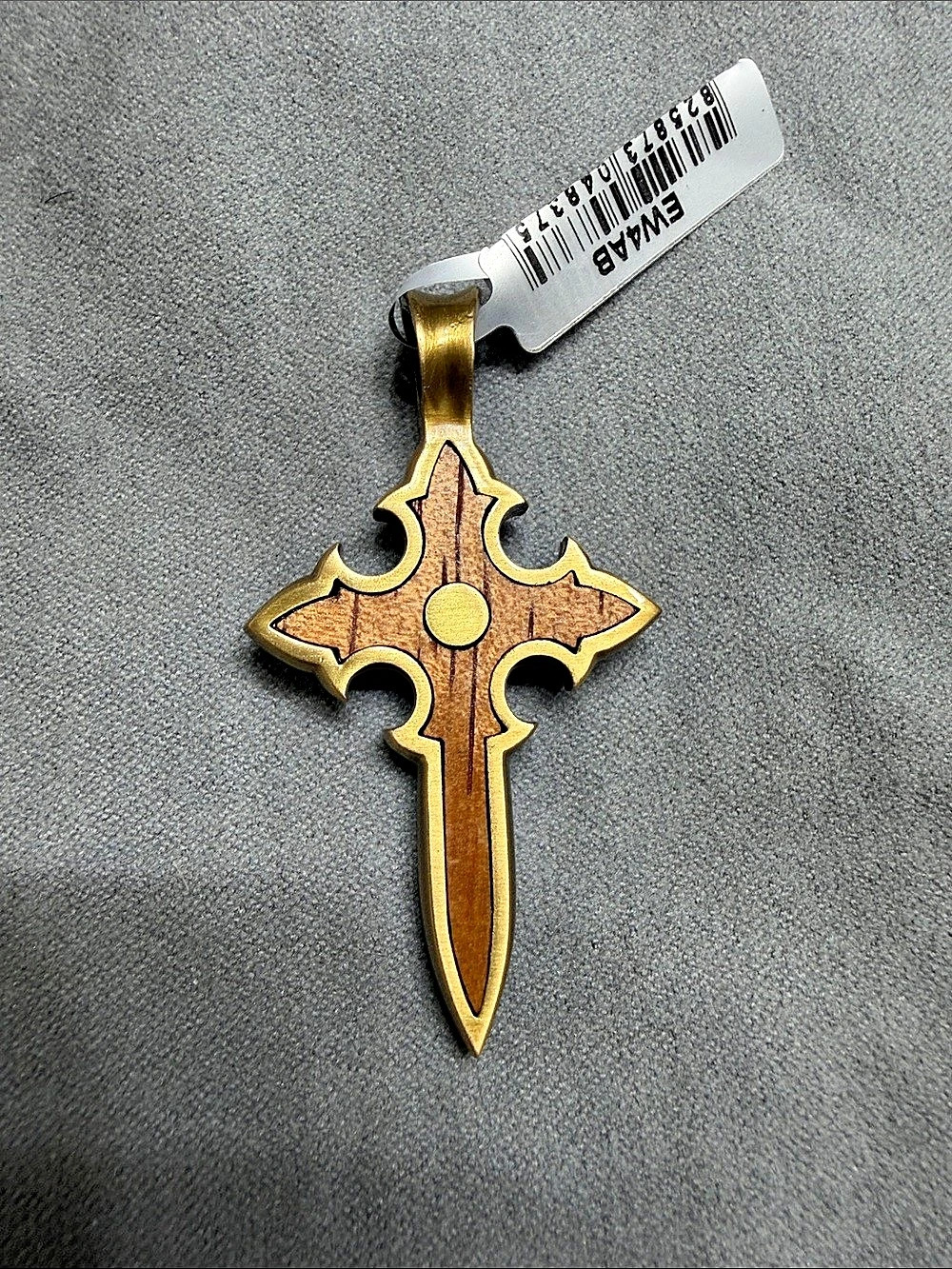 Bico Australia Noble Cross Pendant with Rosewood Gold
